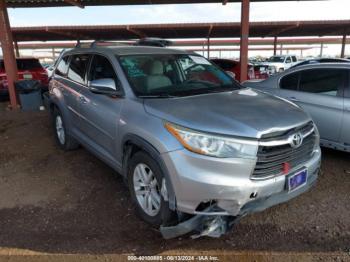  Salvage Toyota Highlander