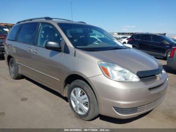  Salvage Toyota Sienna