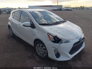  Salvage Toyota Prius c