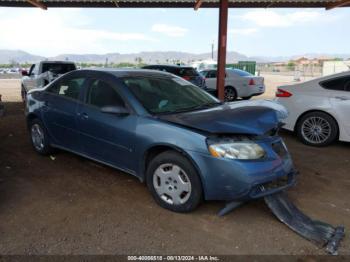  Salvage Pontiac G6