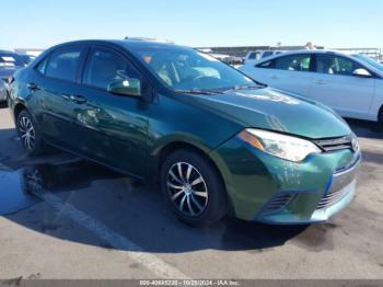  Salvage Toyota Corolla