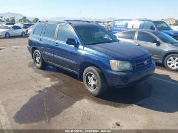  Salvage Toyota Highlander