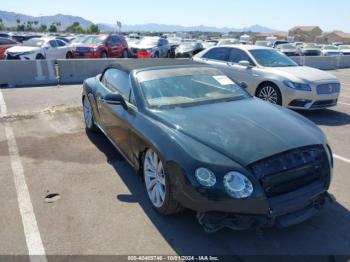  Salvage Bentley Continental Gtc