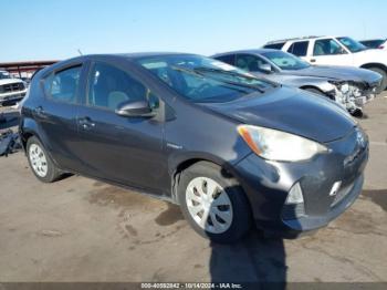  Salvage Toyota Prius c