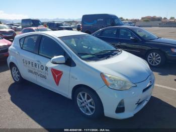  Salvage Toyota Prius c