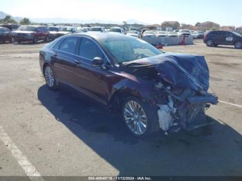  Salvage Lincoln MKZ