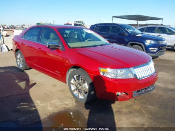  Salvage Lincoln MKZ