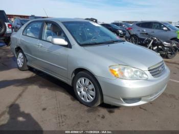  Salvage Toyota Corolla