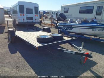  Salvage Ez Loader Utility Trailer