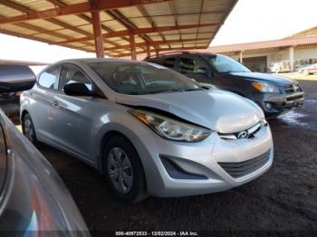  Salvage Hyundai ELANTRA