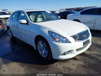  Salvage INFINITI G37x