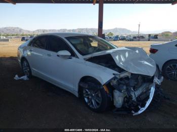  Salvage Lincoln MKZ Hybrid