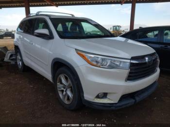  Salvage Toyota Highlander