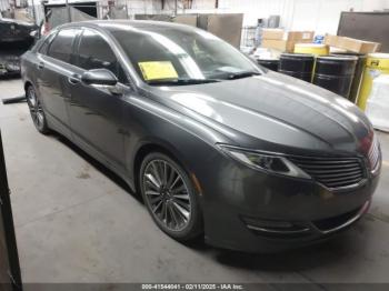  Salvage Lincoln MKZ Hybrid