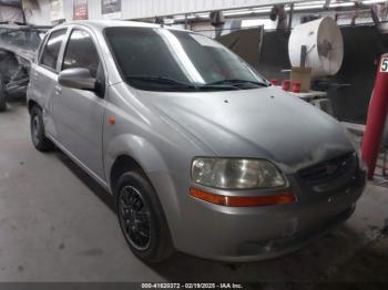  Salvage Chevrolet Aveo