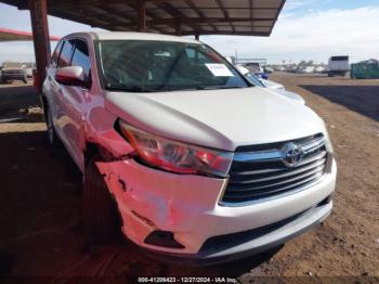  Salvage Toyota Highlander