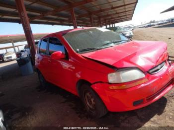  Salvage Chevrolet Aveo