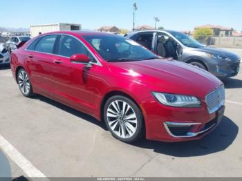  Salvage Lincoln MKZ Hybrid