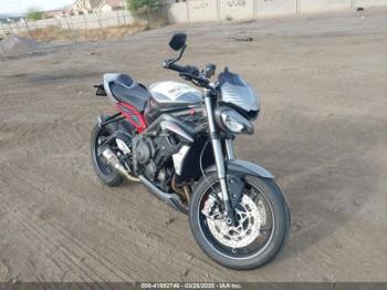  Salvage Triumph Motorcycle Street Triple