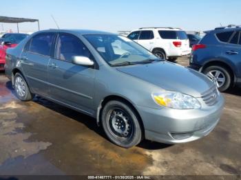  Salvage Toyota Corolla