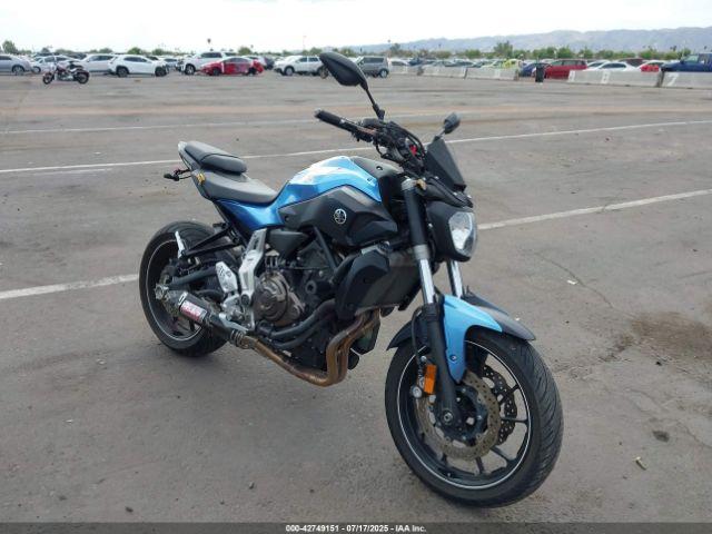  Salvage Yamaha Fz07