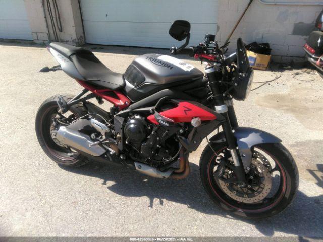  Salvage Triumph Motorcycle Street Triple