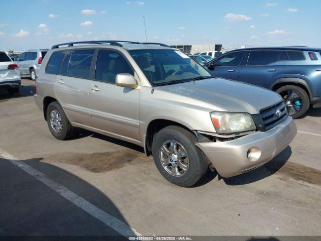  Salvage Toyota Highlander