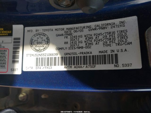 Toyota Tacoma Base V6 Image 6