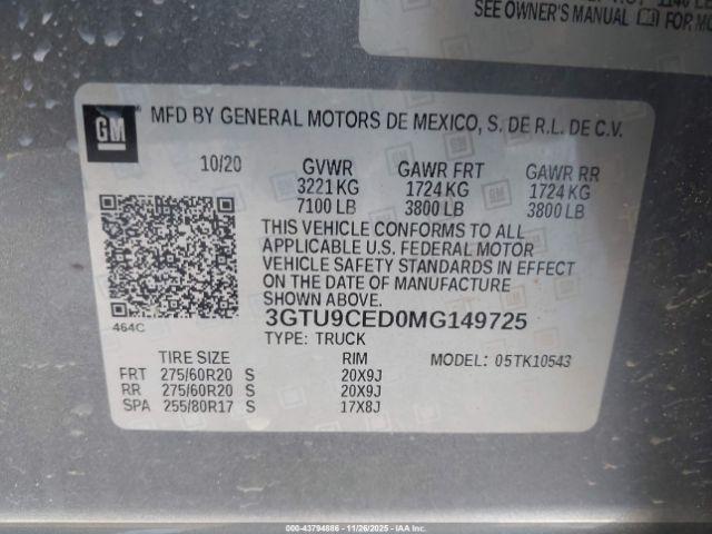 GMC Sierra 1500 4wd  Short Box Elevation Image 13