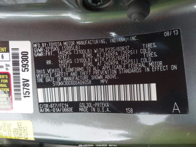 Toyota Sienna Le V6 8 Passenger Image 15