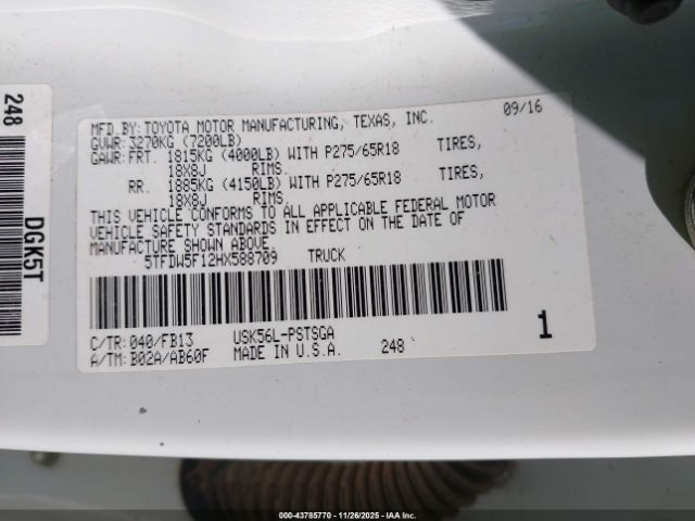Toyota Tundra Sr5 5.7l V8 Image 10