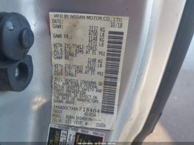 Nissan Frontier S Image 8