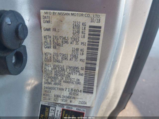 Nissan Frontier S Image 8