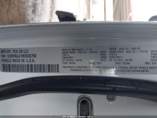 Ram 1500 Slt  4x2 5'7 Box Image 9