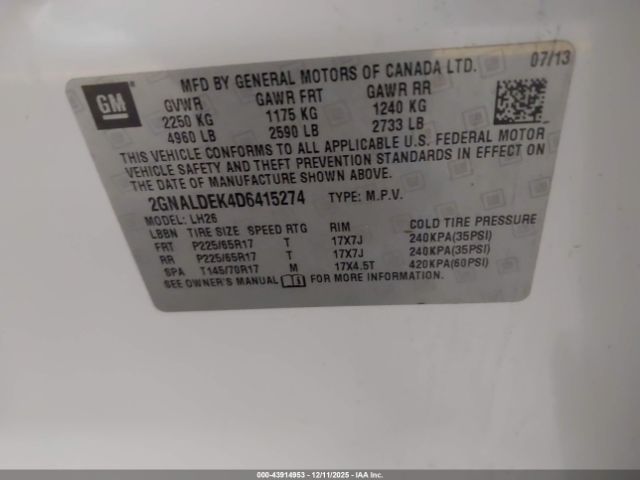 Chevrolet Equinox 1lt Image 11