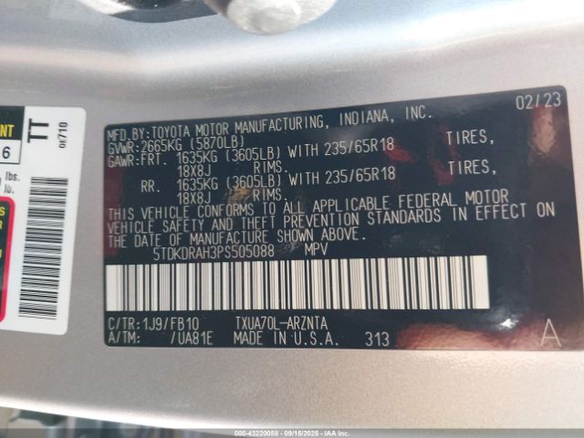 Toyota Highlander Le Image 6