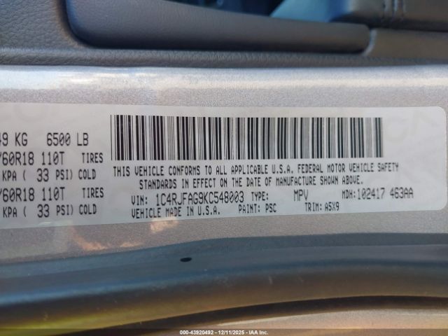 Jeep Grand Cherokee Laredo E 4x4 Image 8