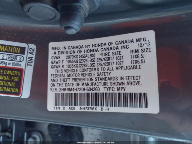 Honda CR-V Ex-l Image 12