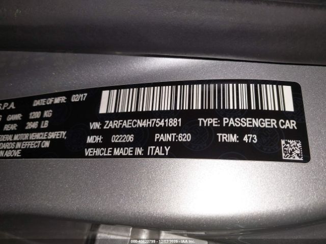 Alfa Romeo Giulia Ti Rwd Image 16