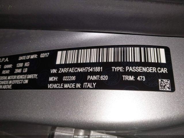 Alfa Romeo Giulia Ti Rwd Image 16