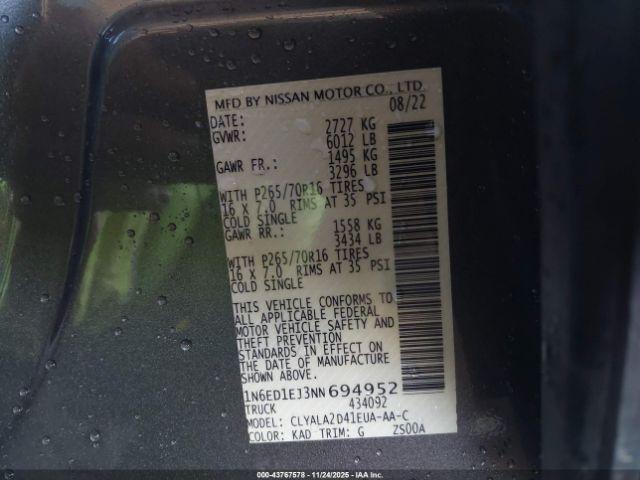 Nissan Frontier S 4x2 Image 15