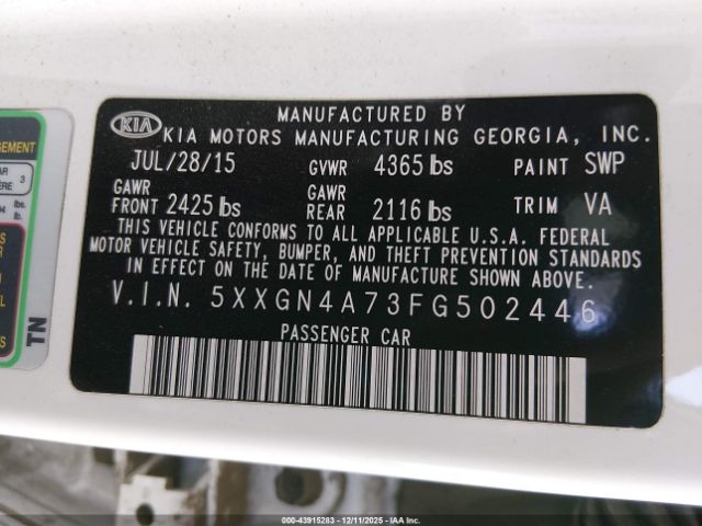 Kia Optima Ex Image 7