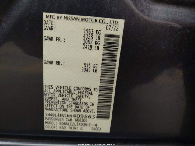 Nissan Altima 2.5 Sl Image 8