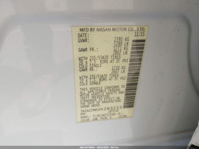 Nissan Murano Platinum Image 12