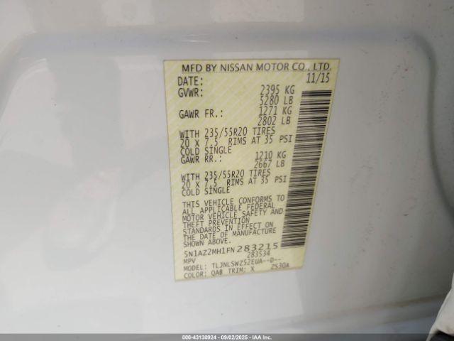 Nissan Murano Platinum Image 12