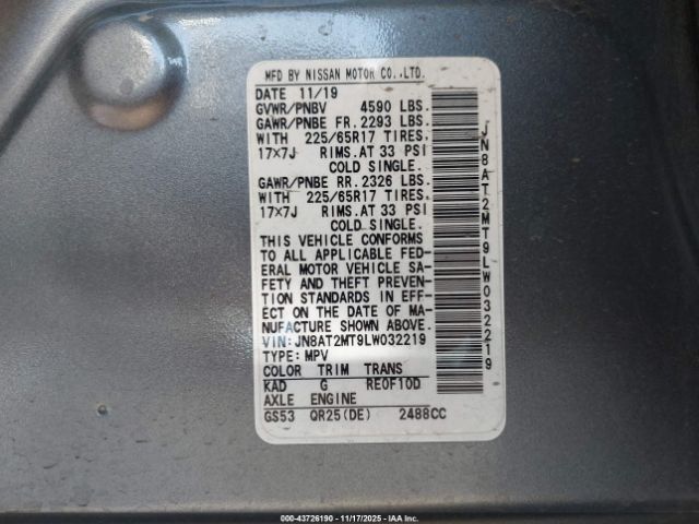 Nissan Rogue S Fwd Image 8