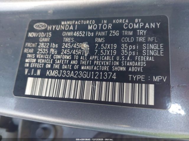 Hyundai TUCSON Limited Image 15