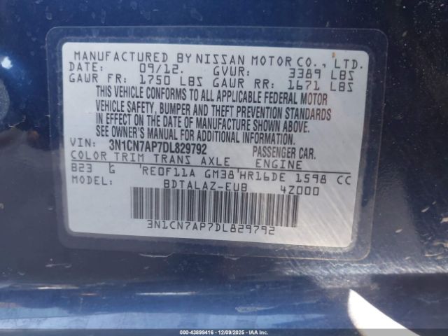 Nissan Versa 1.6 S+ Image 10