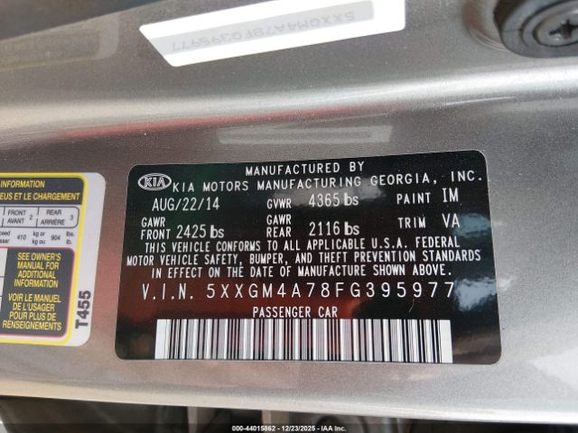 Kia Optima Lx Image 11