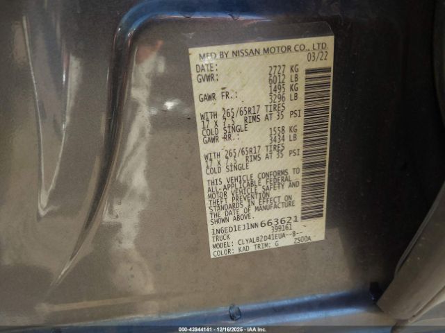 Nissan Frontier Sv 4x2 Image 4